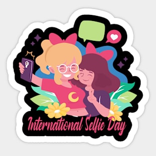 selfie day Sticker